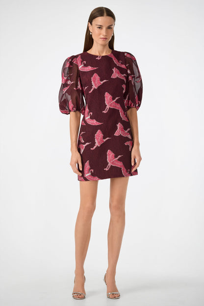 Trina Turk Ringo Short Puff Sleeve Mini Dress