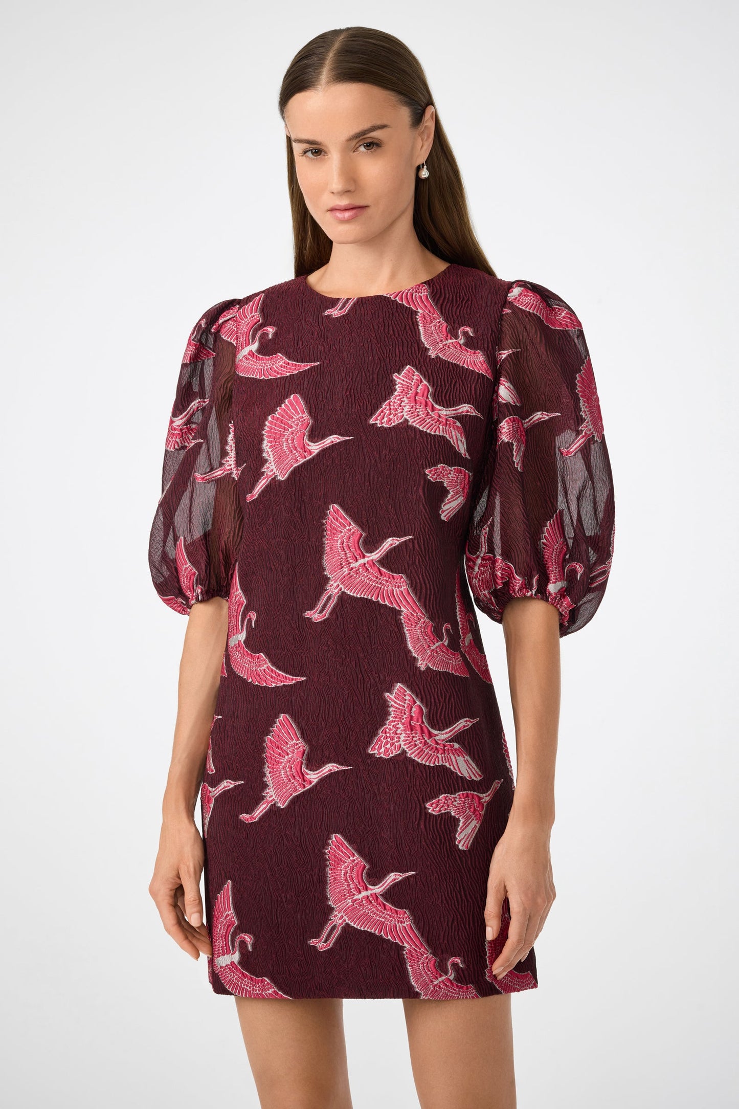 Trina Turk Ringo Short Puff Sleeve Mini Dress