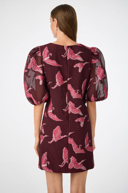 Trina Turk Ringo Short Puff Sleeve Mini Dress