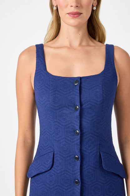 Trina Turk Shinra Button-Down Mini Dress