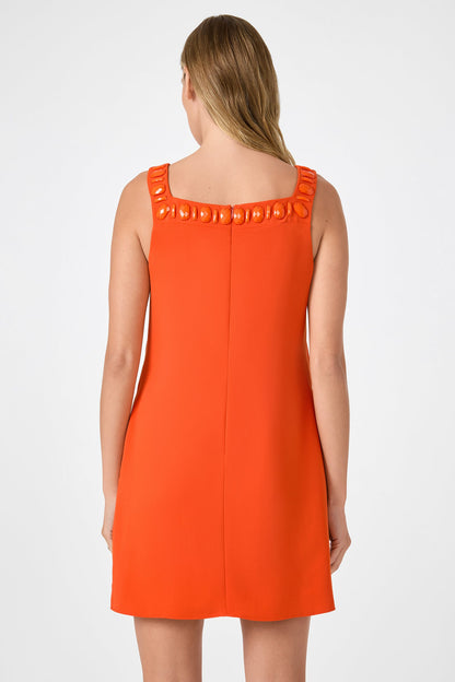 Trina Turk Yokuna Jewel Neck Mini Dress
