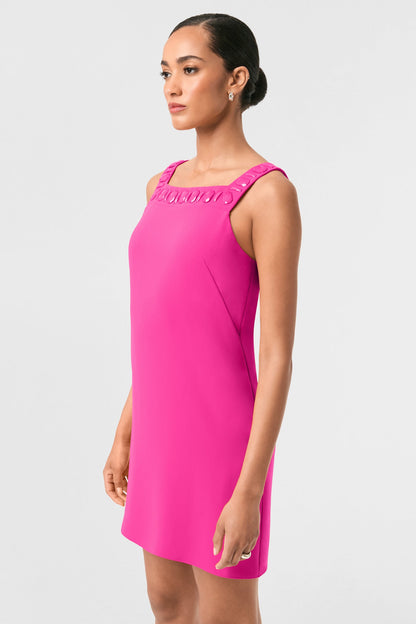 Trina Turk Yokuna Jewel Neck Mini Dress