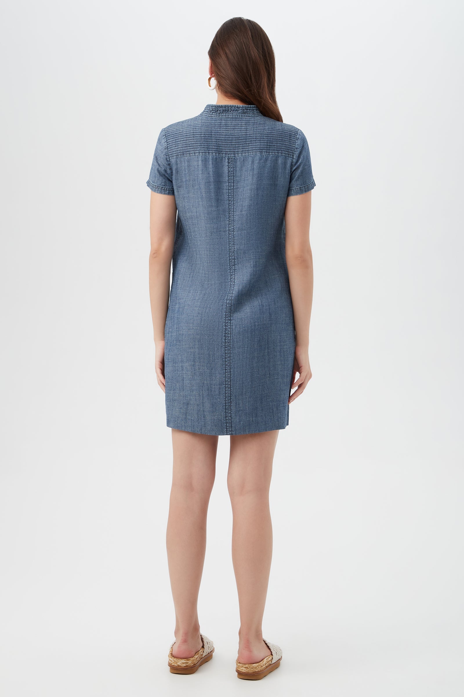 Trina Turk Suntan Chambray Dress