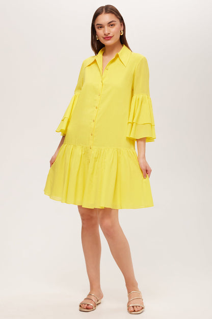 Trina Turk Bounce Ruffle Shirtdress