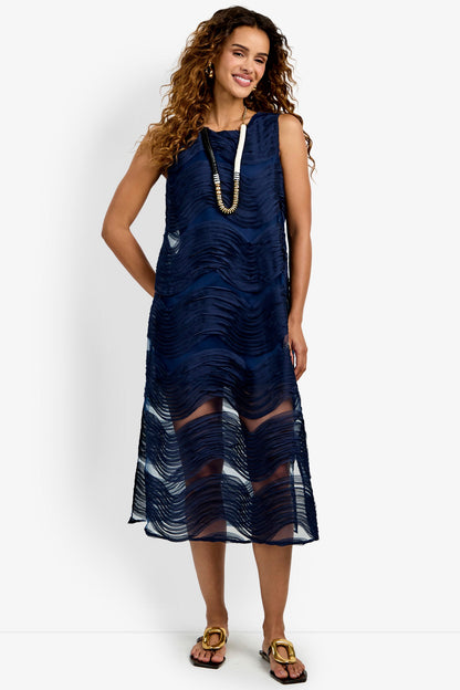 Trina Turk Belisama Organza Midi Dress