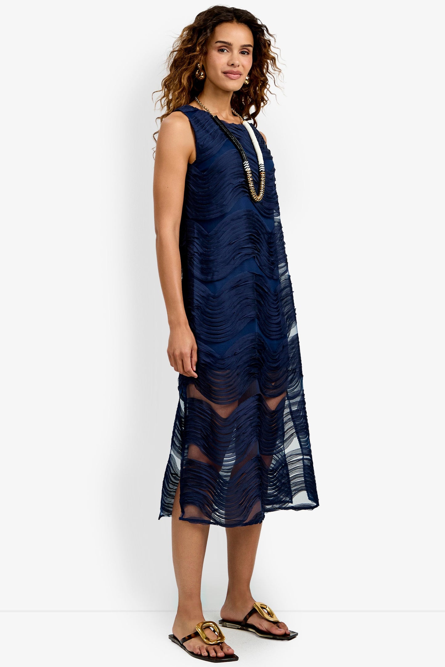 Trina Turk Belisama Organza Midi Dress