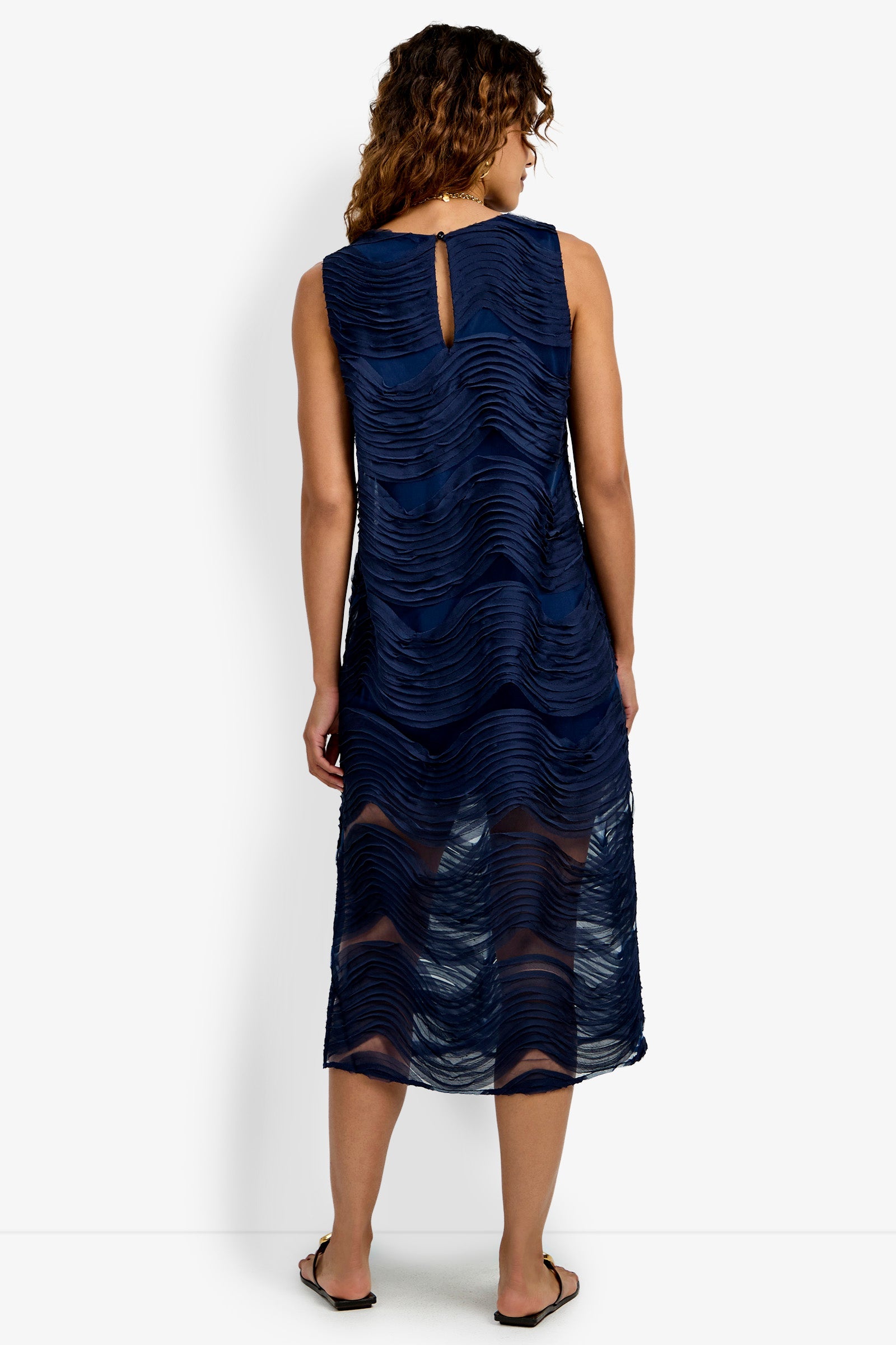 Trina Turk Belisama Organza Midi Dress