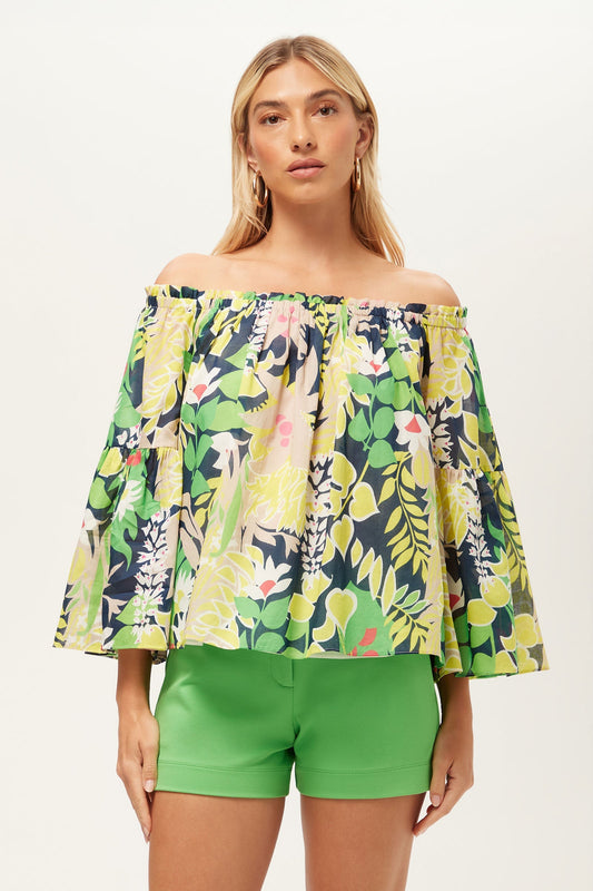 Trina Turk Perry Off-Shoulder Top