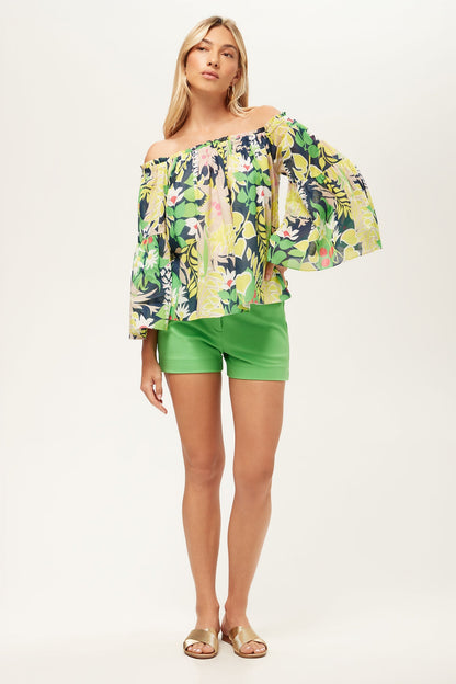 Trina Turk Perry Off-Shoulder Top