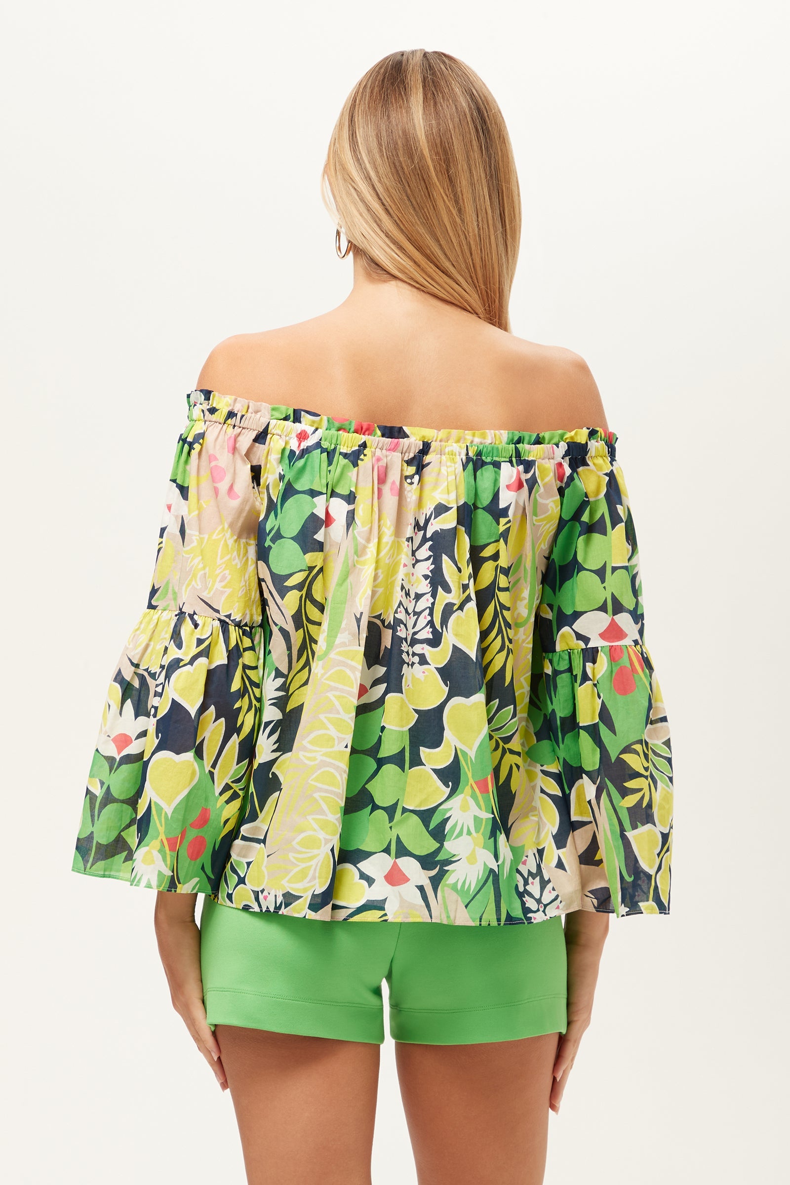 Trina Turk Perry Off-Shoulder Top