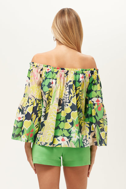 Trina Turk Perry Off-Shoulder Top
