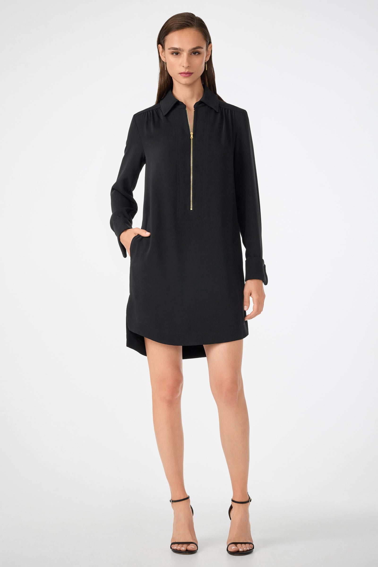 Trina Turk Darya Long-Sleeve Dress