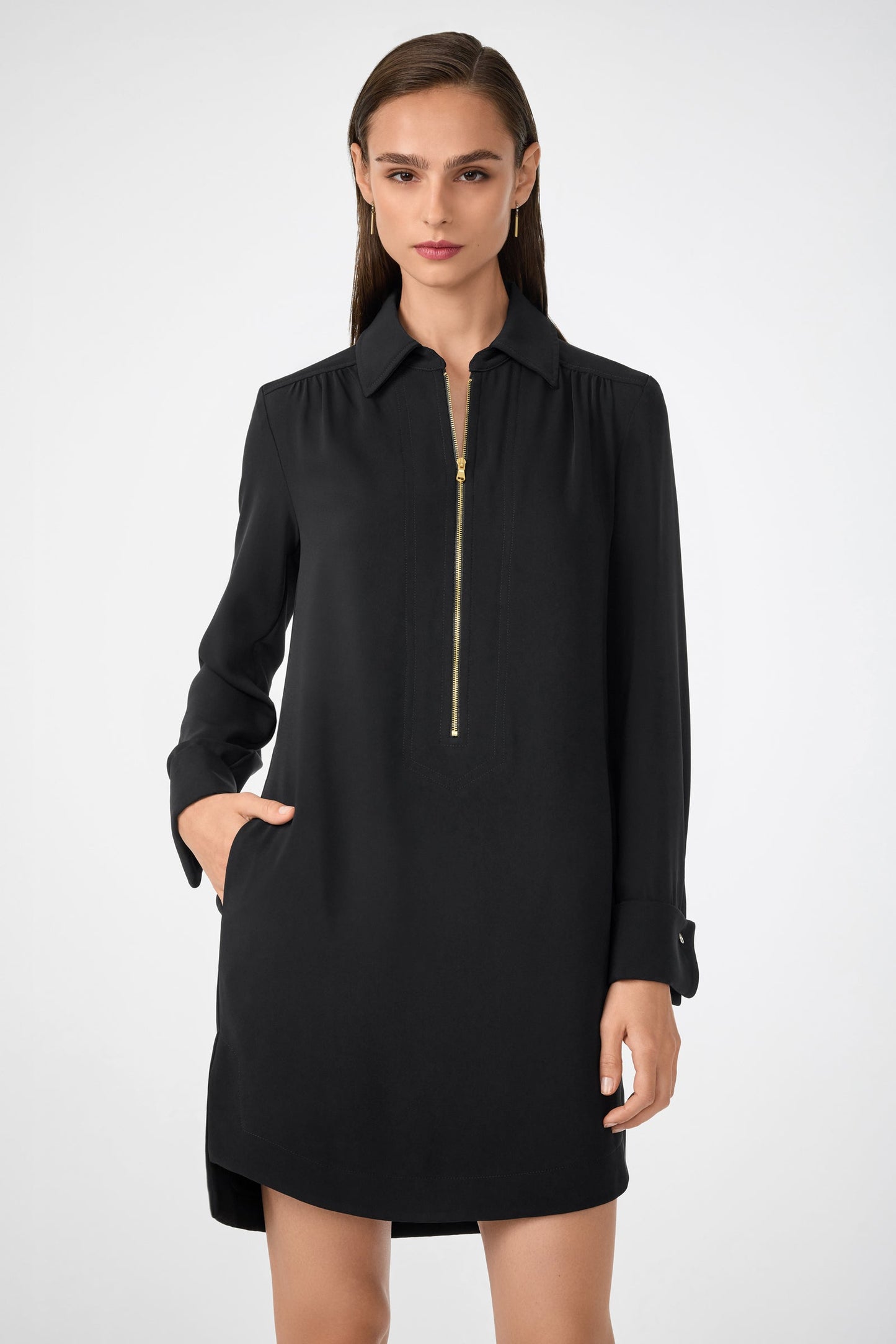 Trina Turk Darya Long-Sleeve Dress