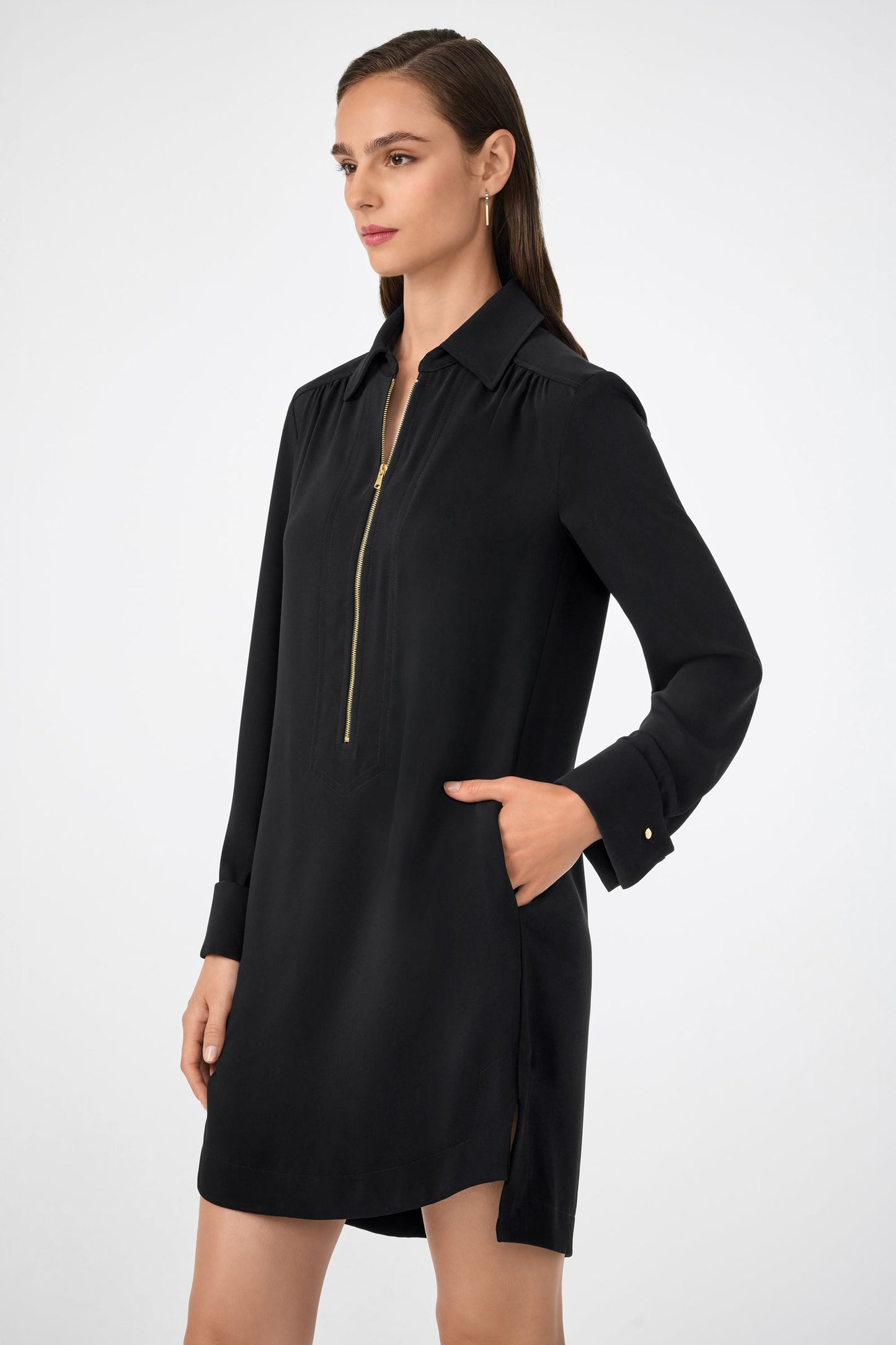 Trina Turk Darya Long-Sleeve Dress