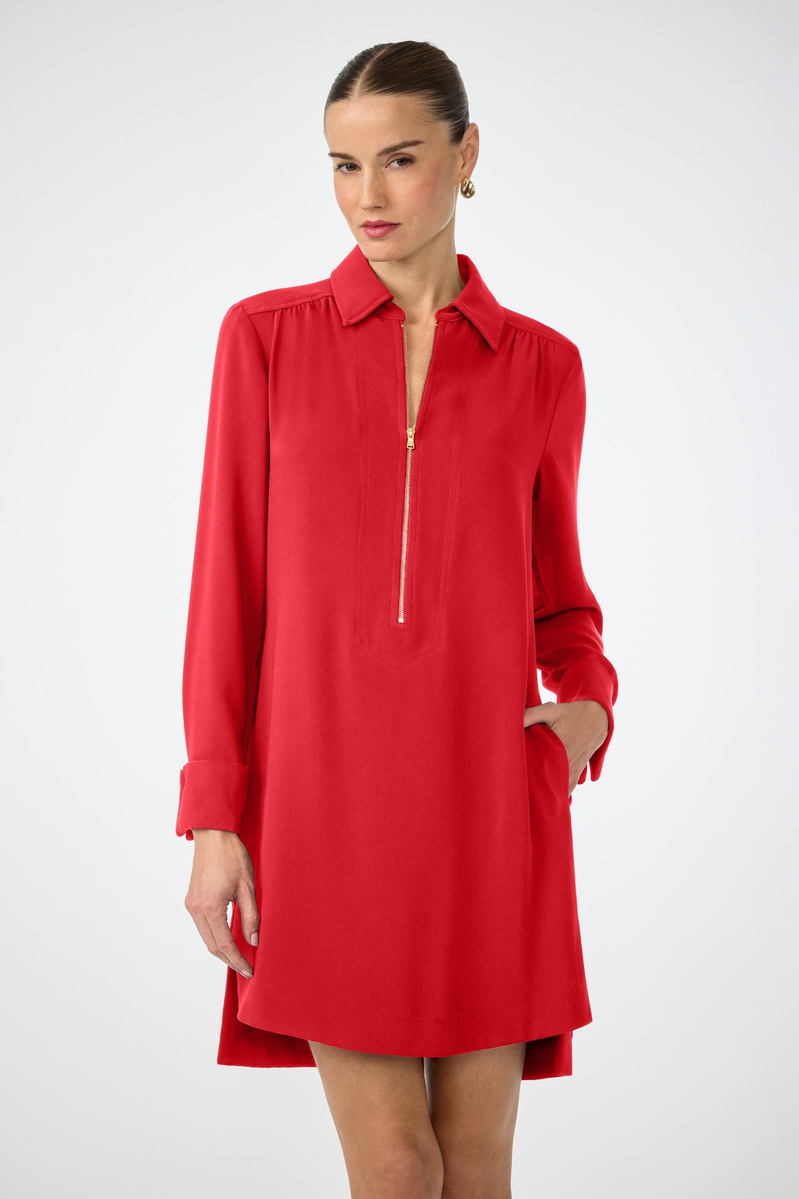 Trina Turk Darya Long-Sleeve Dress