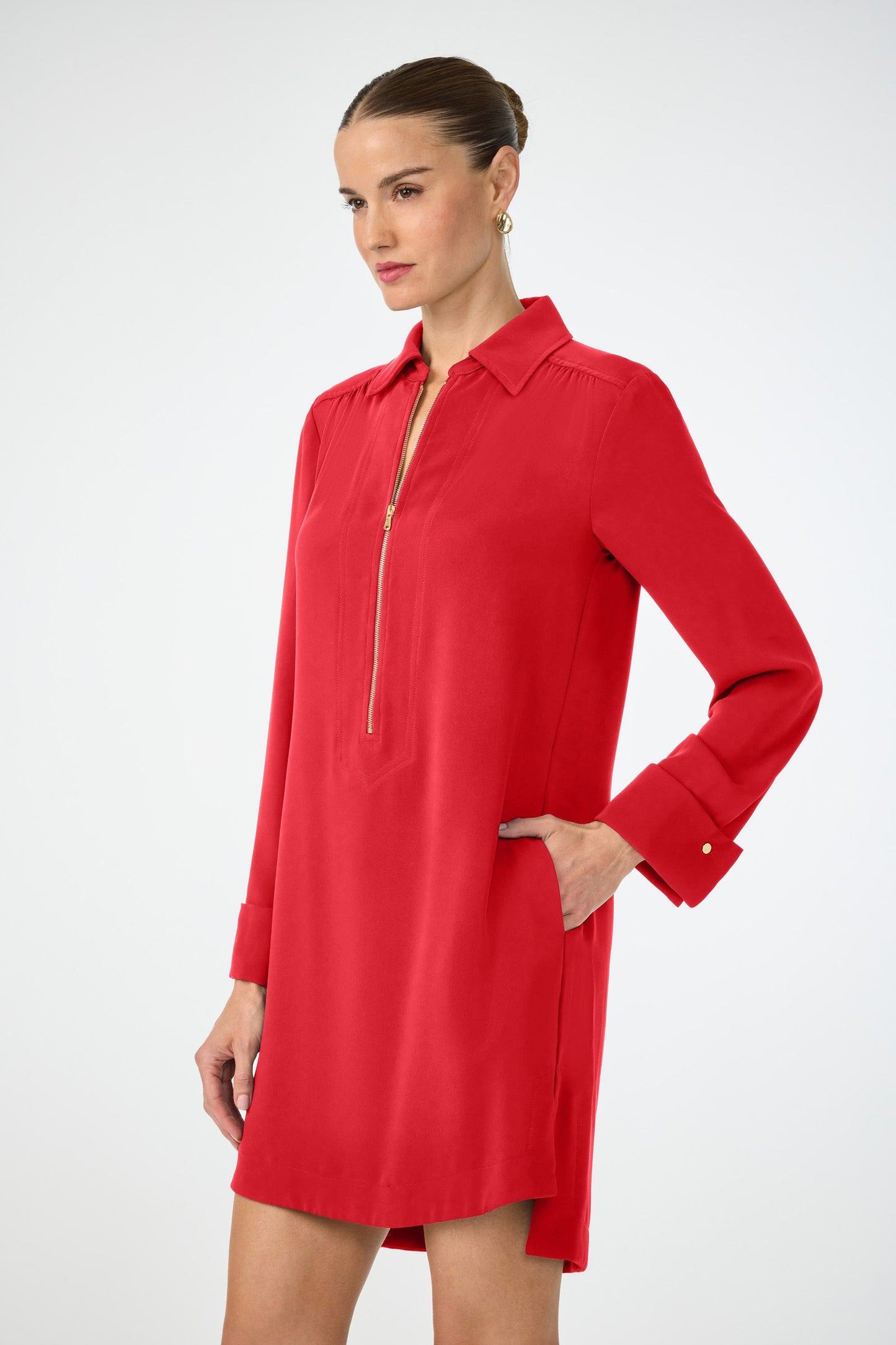 Trina Turk Darya Long-Sleeve Dress