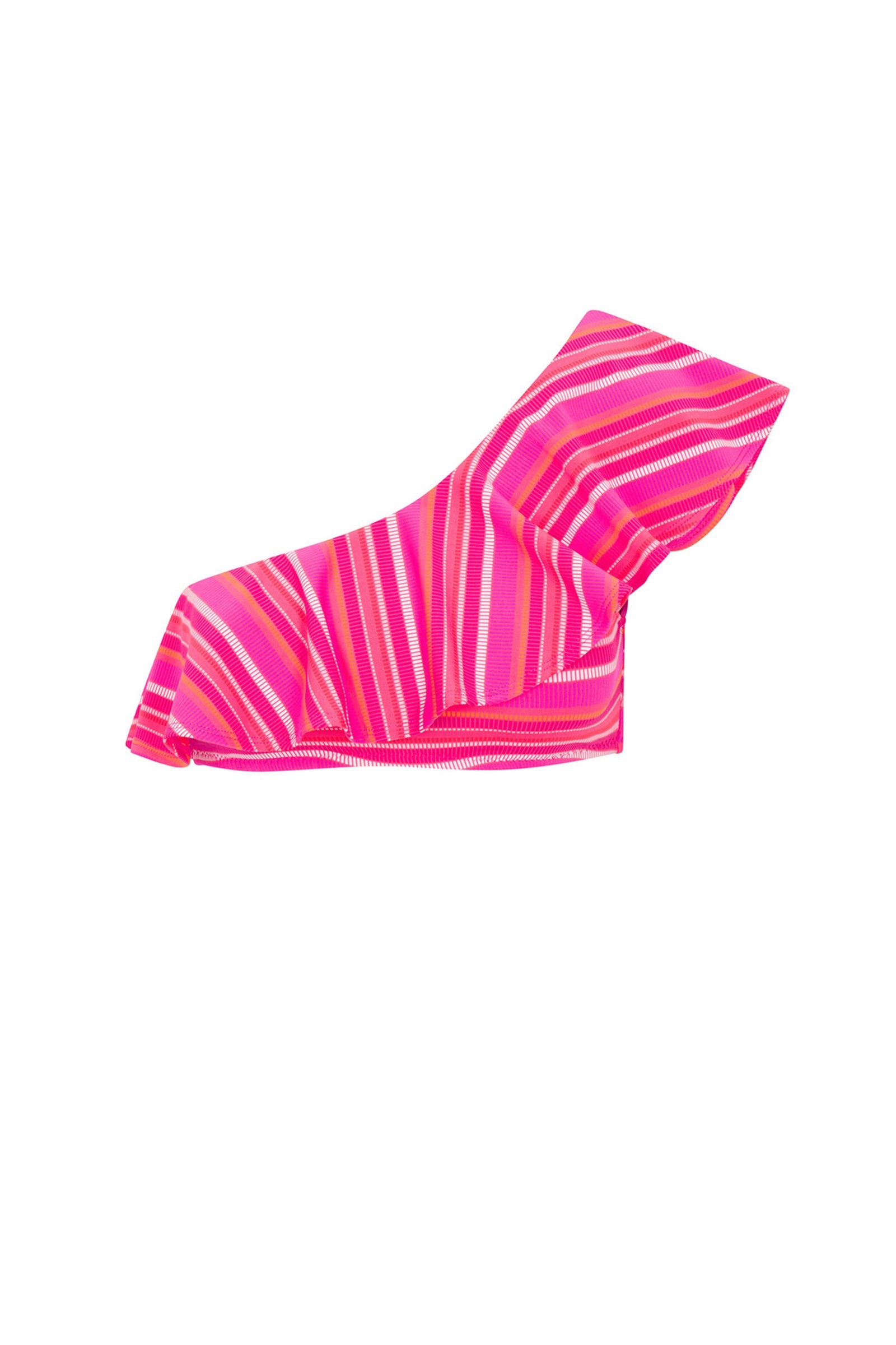 Trina Turk Women's Marai One Shoulder Ruffle Bandeau Swim Top