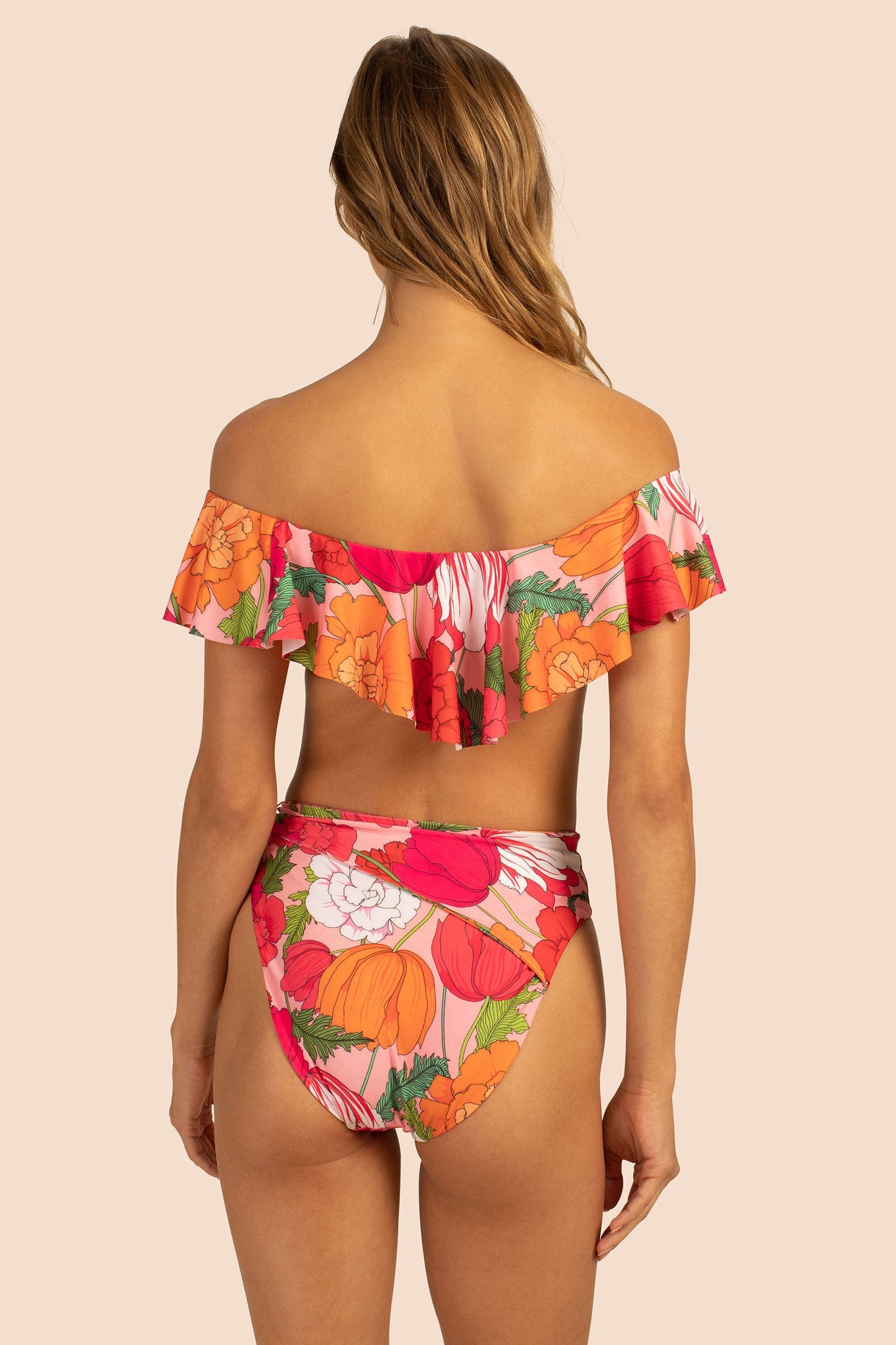 Trina Turk Sunny Bloom Off The Shoulder Bandeau Top