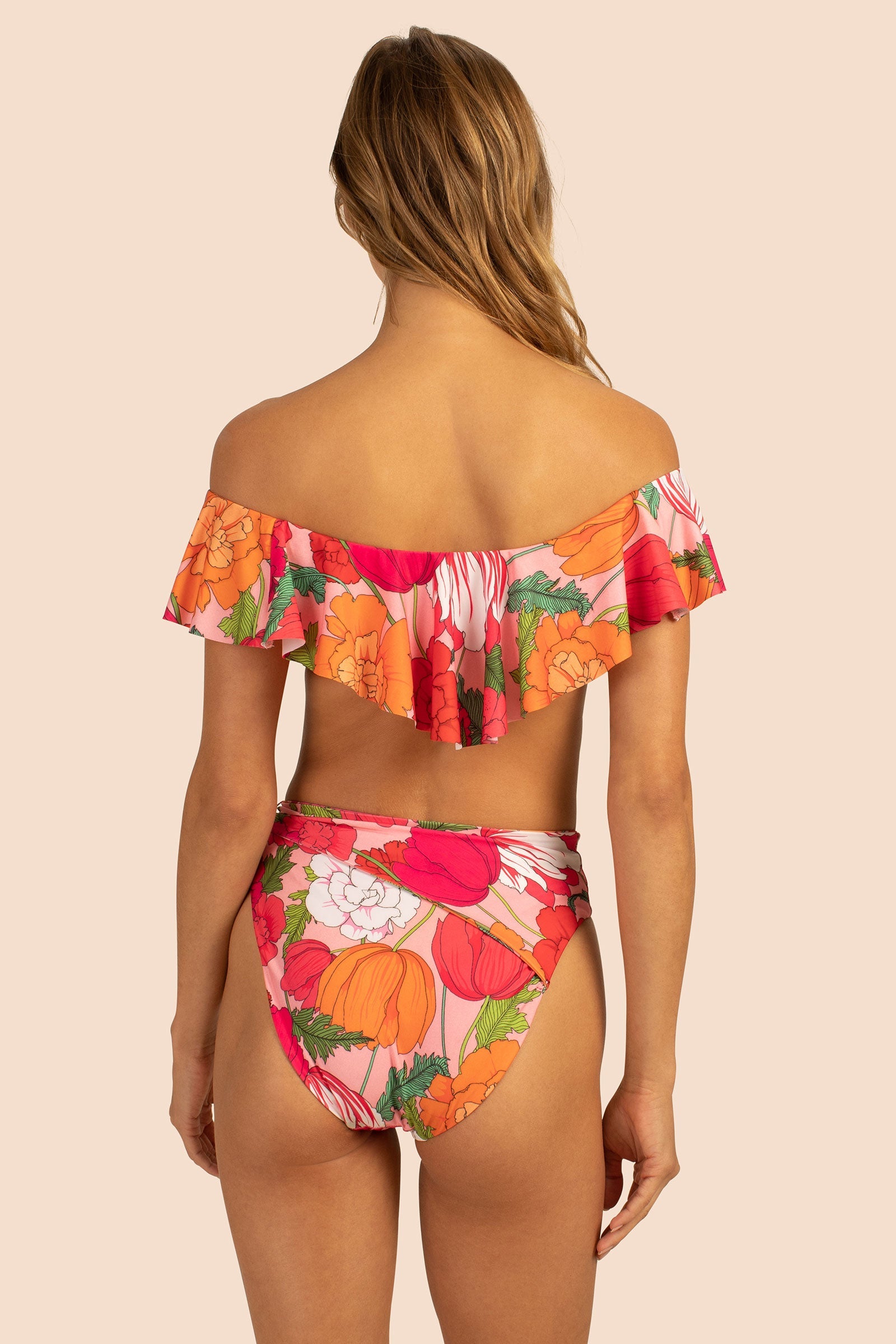 Trina Turk Sunny Bloom Off The Shoulder Bandeau Top