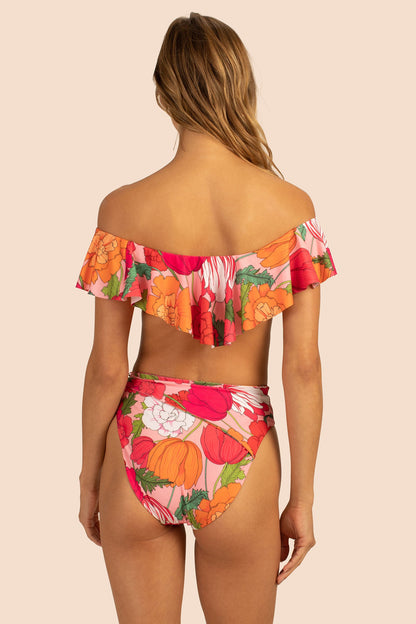 Trina Turk Sunny Bloom Off The Shoulder Bandeau Top