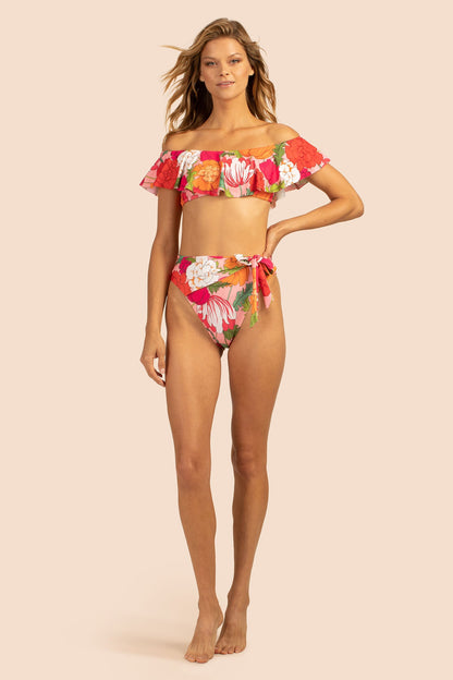 Trina Turk Sunny Bloom Off The Shoulder Bandeau Top