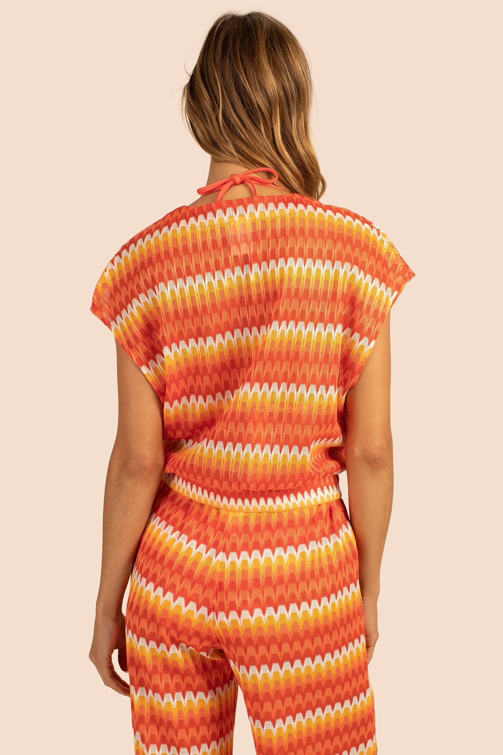 Trina Turk Sunray Crochet Sleeveless Crop Top