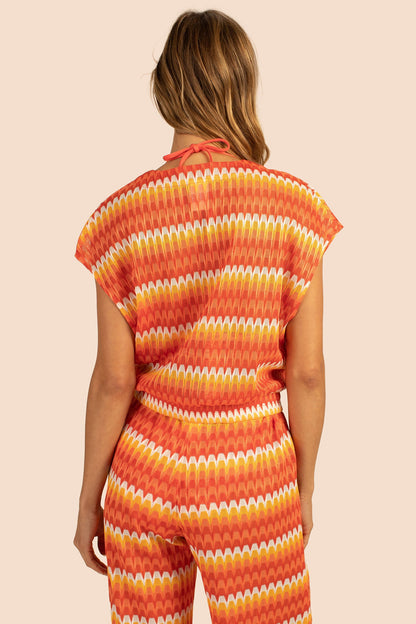 Trina Turk Sunray Crochet Sleeveless Crop Top