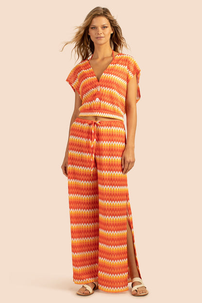 Trina Turk Sunray Crochet Sleeveless Crop Top