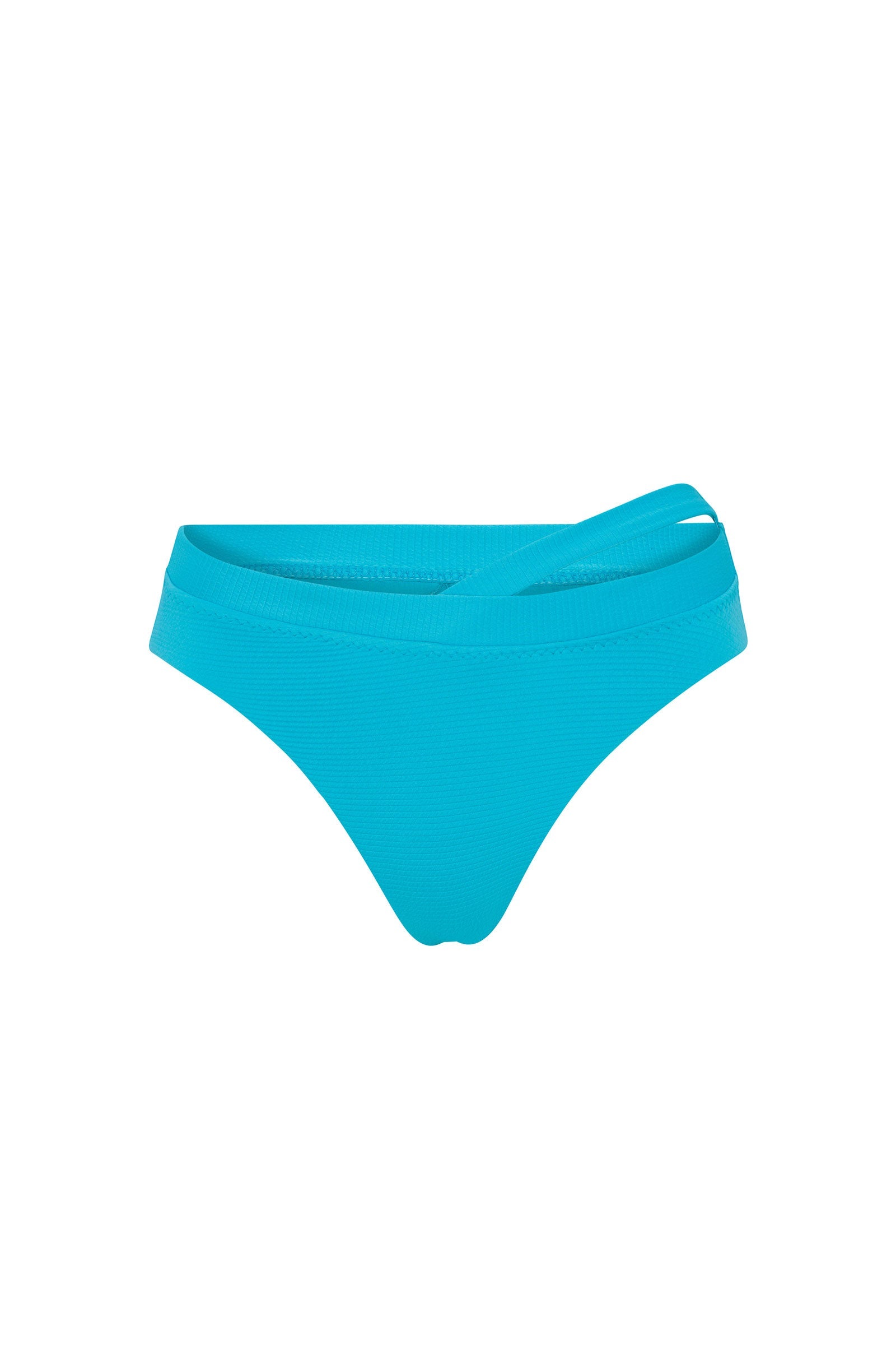 Trina Turk Women's Ripple Rib Cutout High Waist Swim Bottom