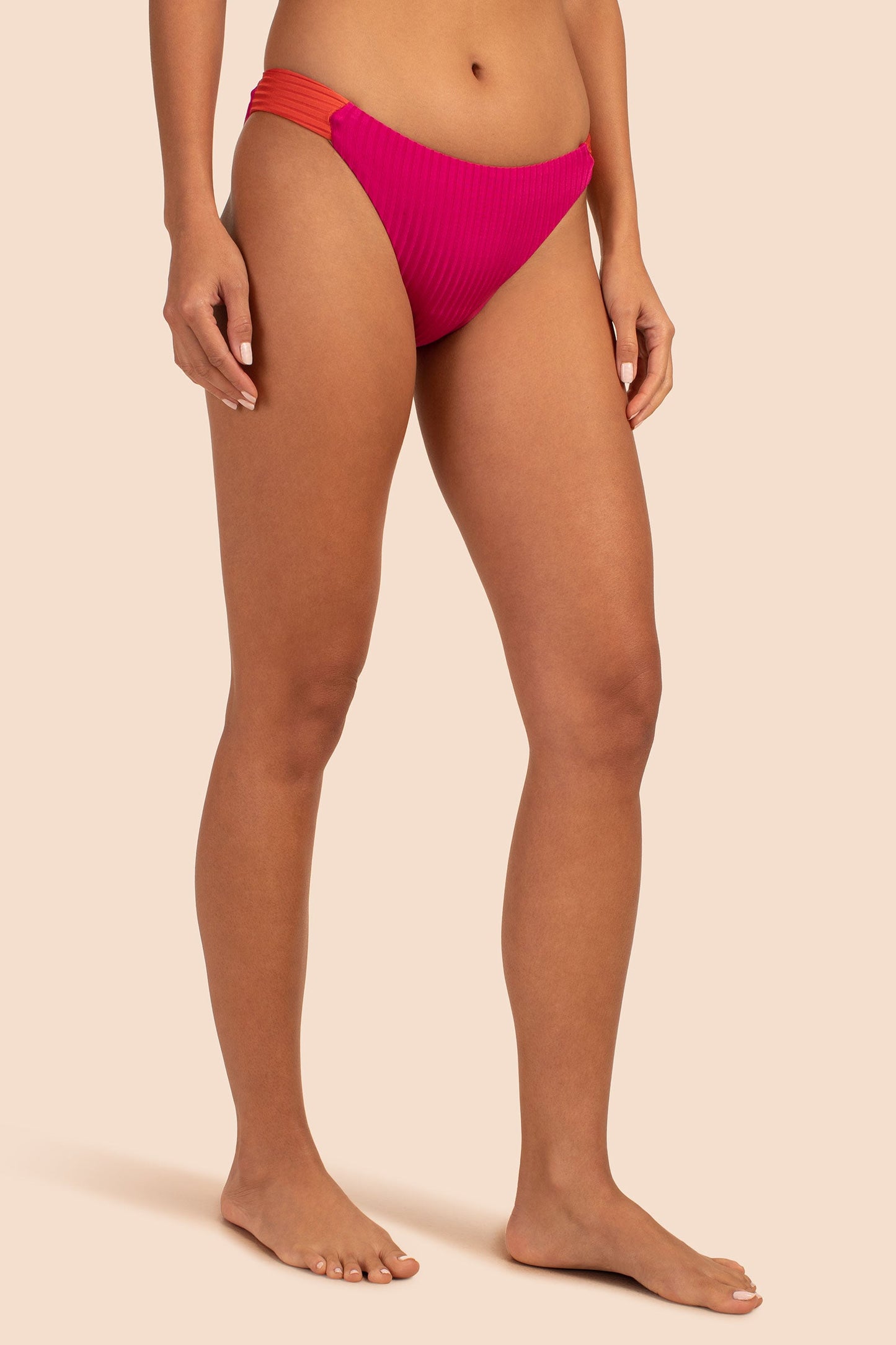 Trina Turk Women's Olympia Rib Low Rise French Cut Swim Bottom
