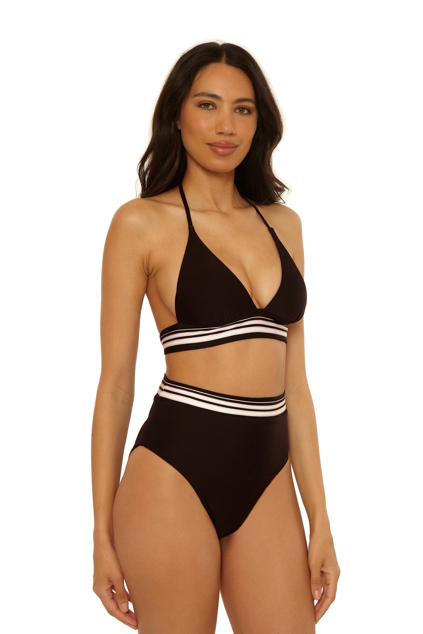 Trina Turk High-Waist Swim Bottom - Bougainvillea