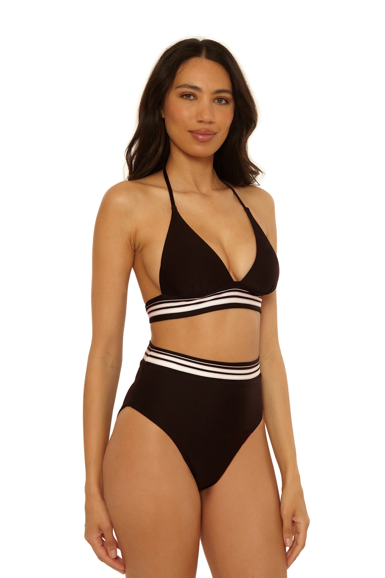 Trina Turk High-Waist Swim Bottom - Bougainvillea