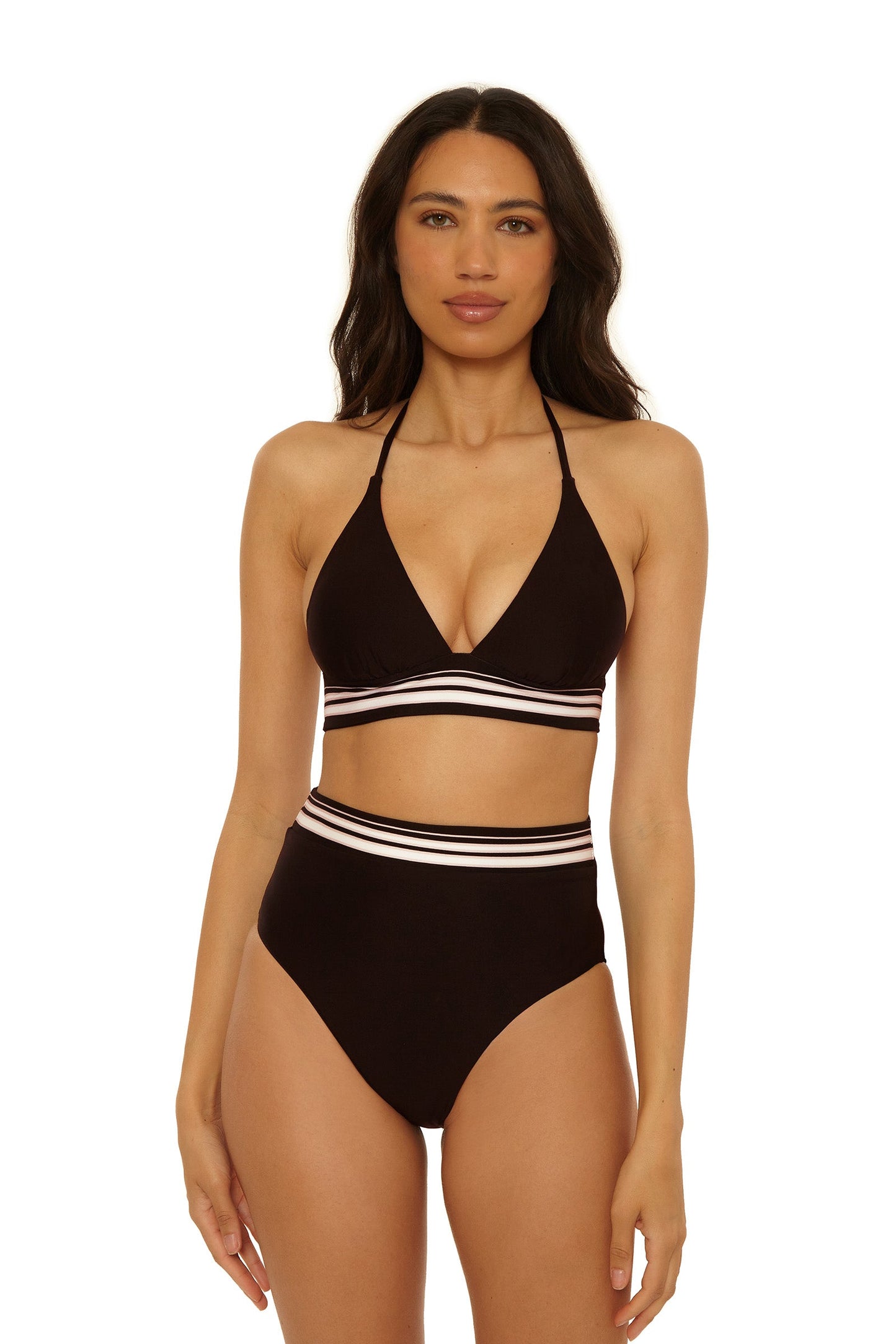 Trina Turk High-Waist Swim Bottom - Bougainvillea