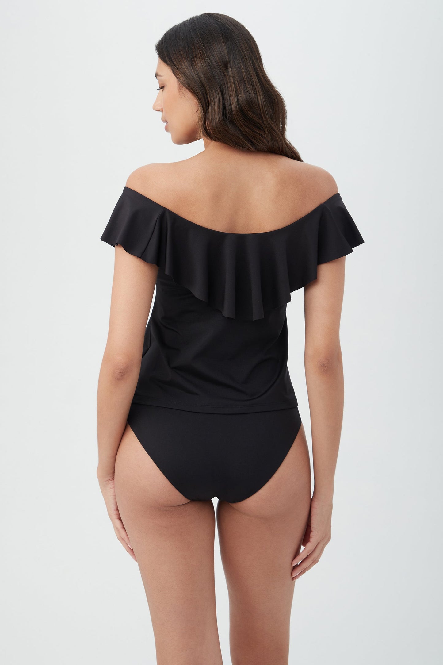 Trina Turk MONACO OTS RUFFLE TANKINI