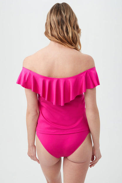 Trina Turk MONACO OTS RUFFLE TANKINI