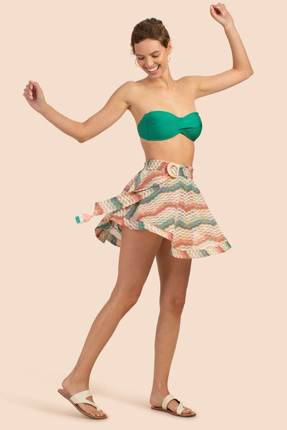Trina Turk Crochet Belted Skirt