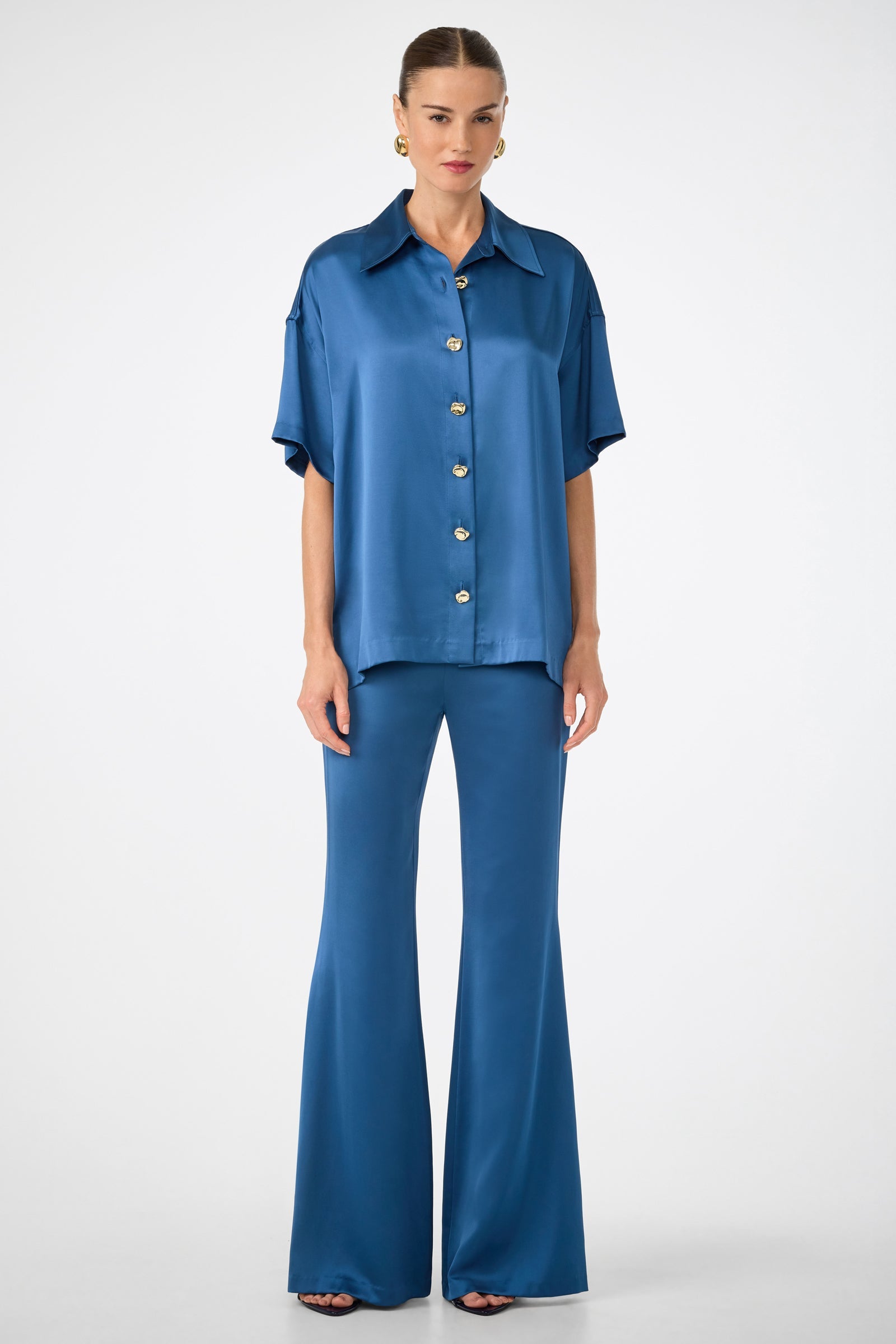 Trina Turk Manju Button-Front Top