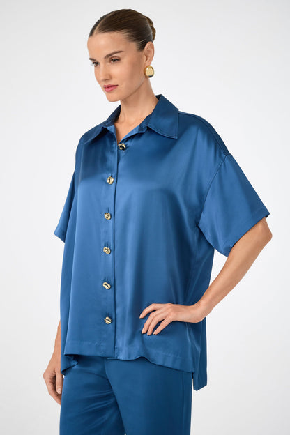 Trina Turk Manju Button-Front Top