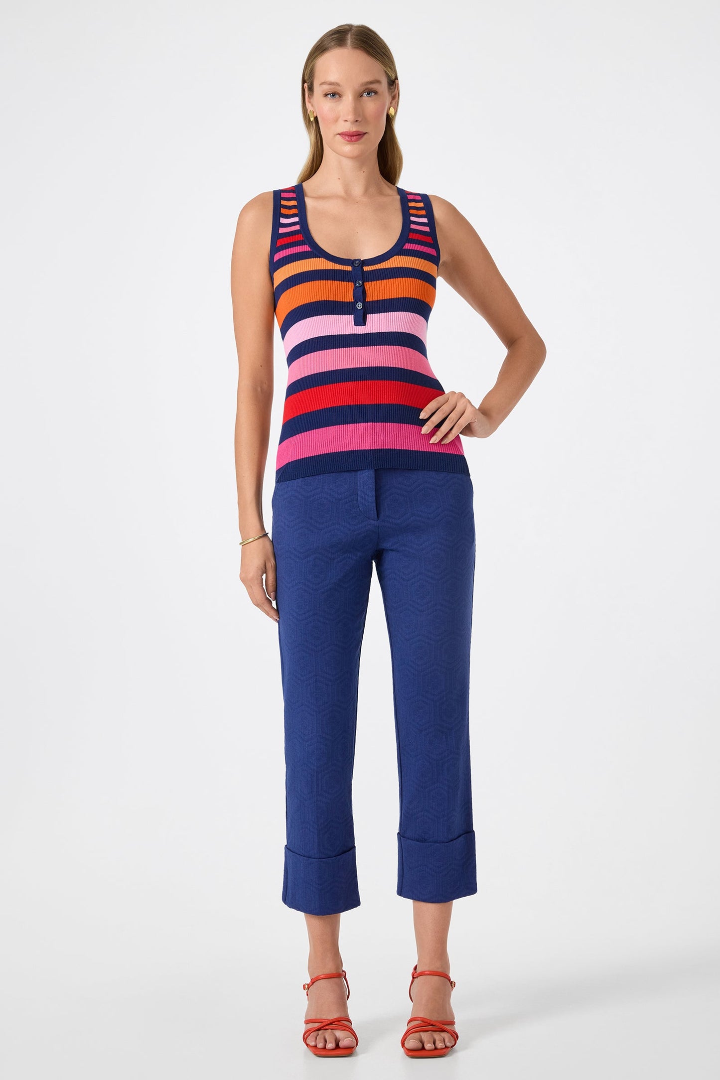 Trina Turk Arles Scoop Neck Tank