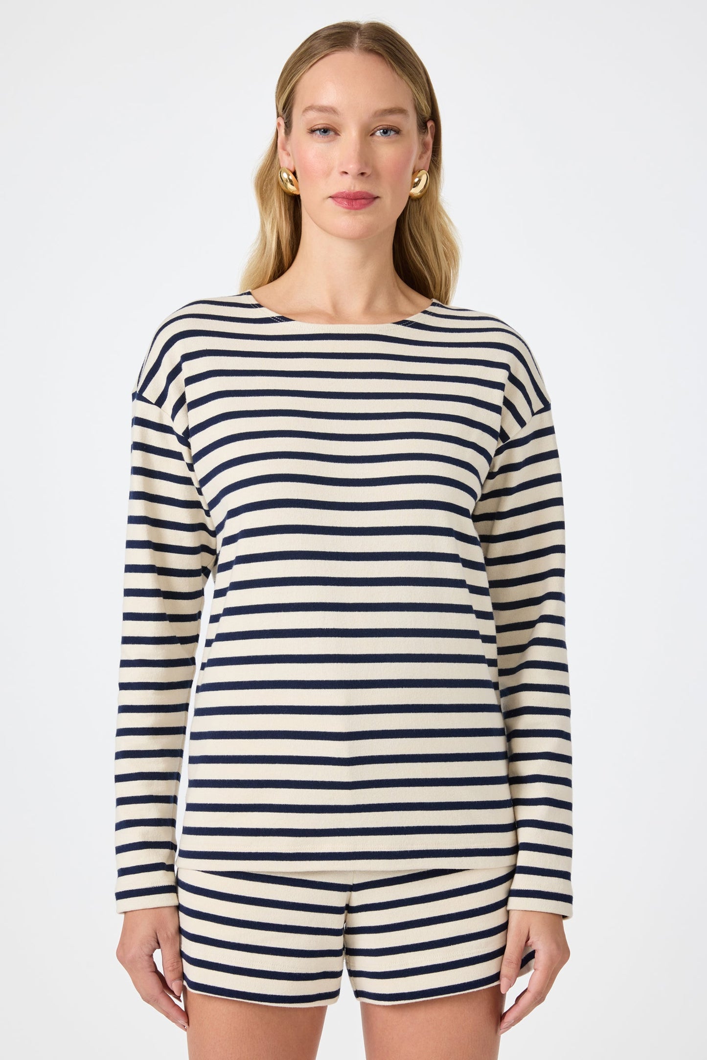 Trina Turk Novena Top - Noh Nightfall Stripe