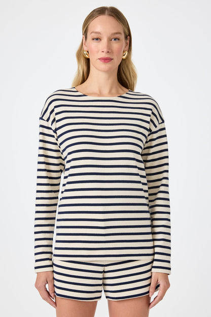 Trina Turk Novena Top - Noh Nightfall Stripe