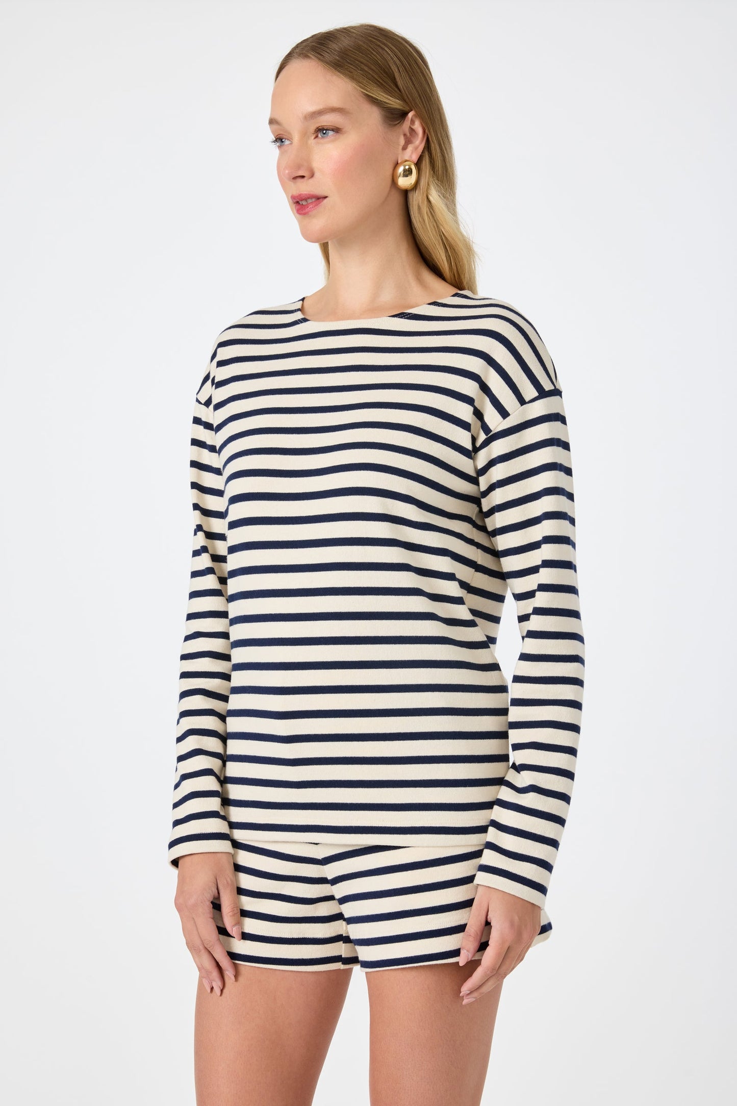 Trina Turk Novena Top - Noh Nightfall Stripe