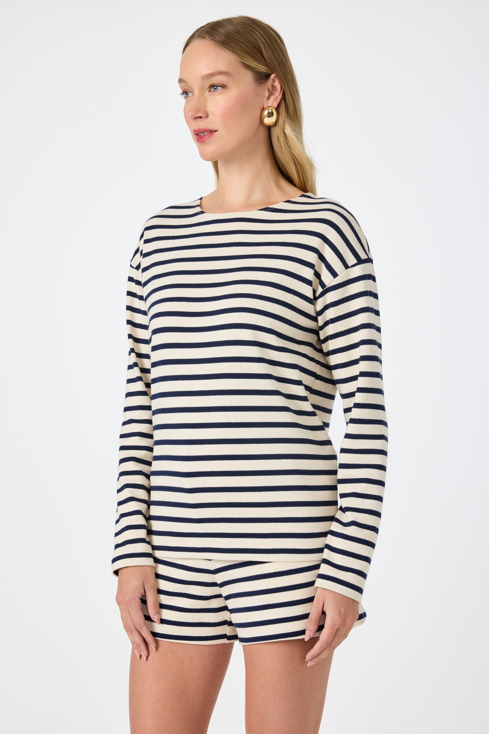 Trina Turk Novena Top - Noh Nightfall Stripe
