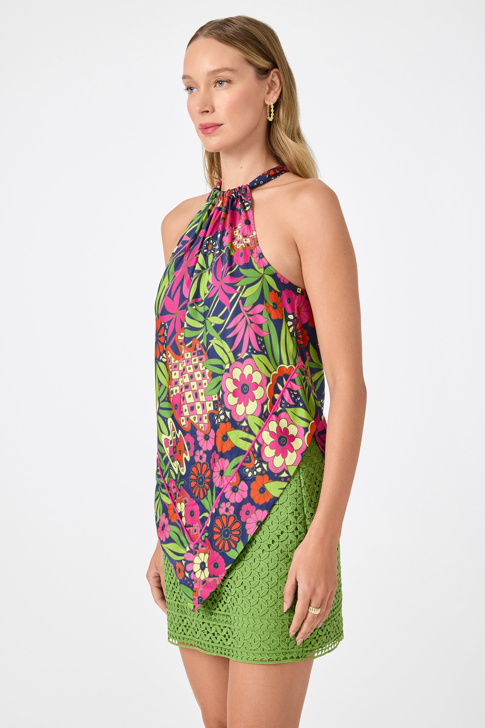 Trina Turk Lavani Halter Top - Fumi Floral
