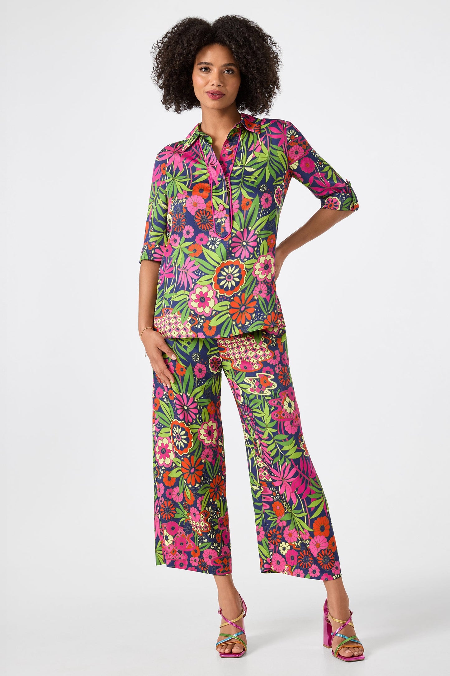 Trina Turk Portrait Top - Fumi Floral