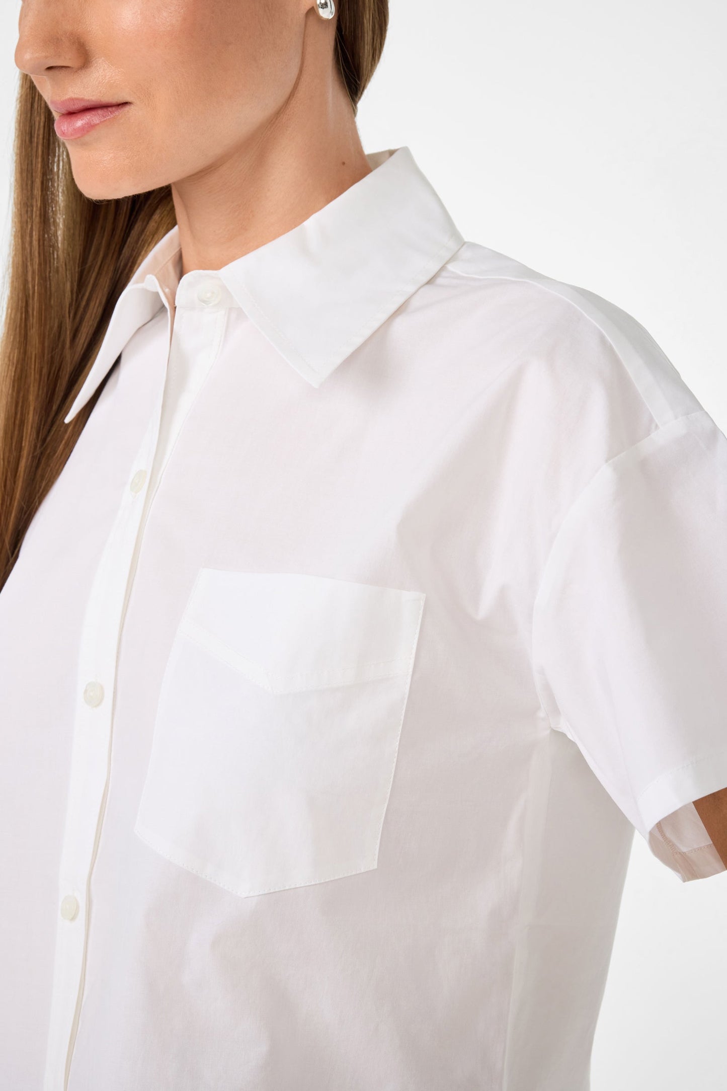 Trina Turk Komore Cropped Button-Front Top