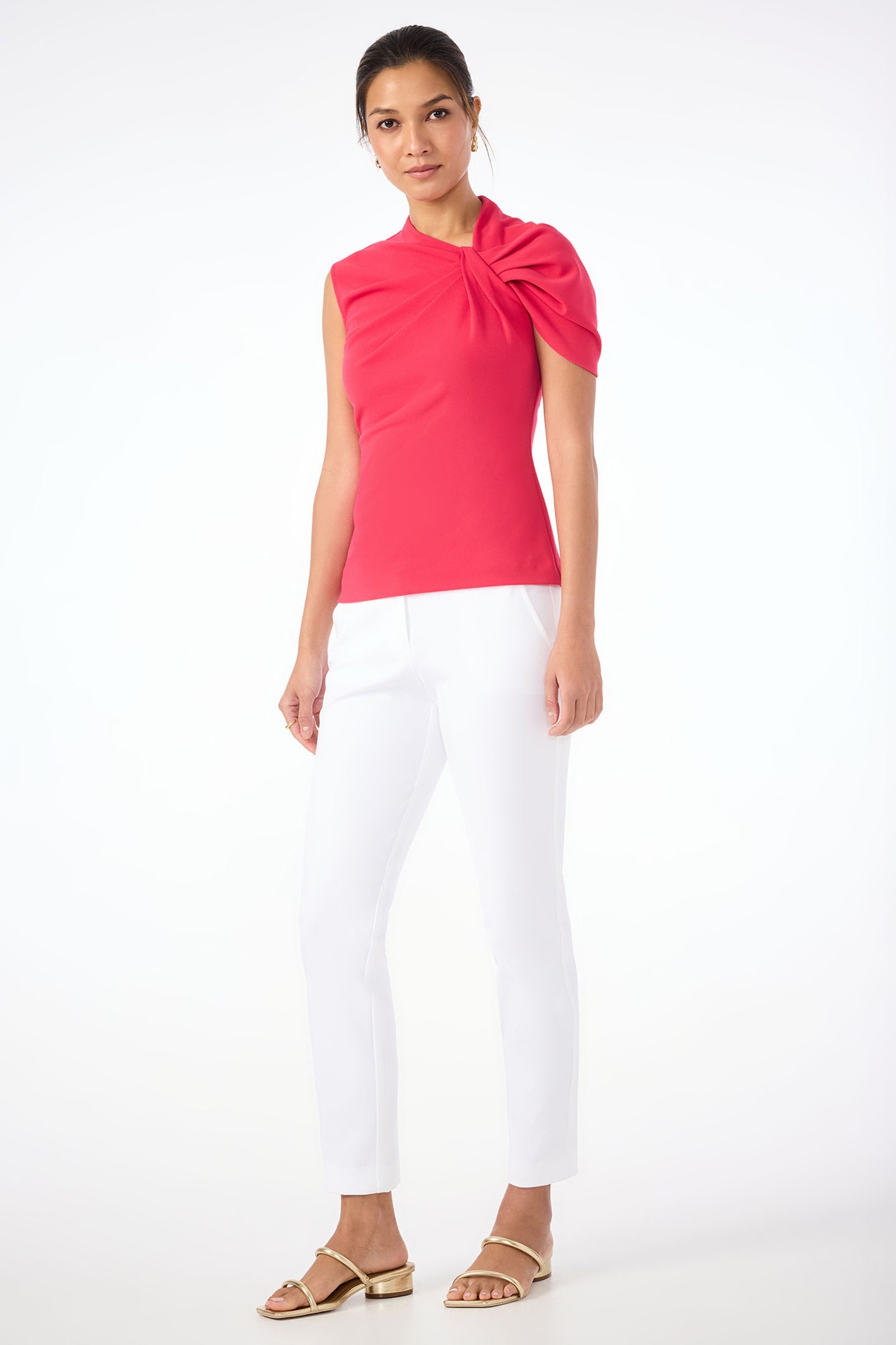 Trina Turk Keshi Short-Sleeve Twist Top