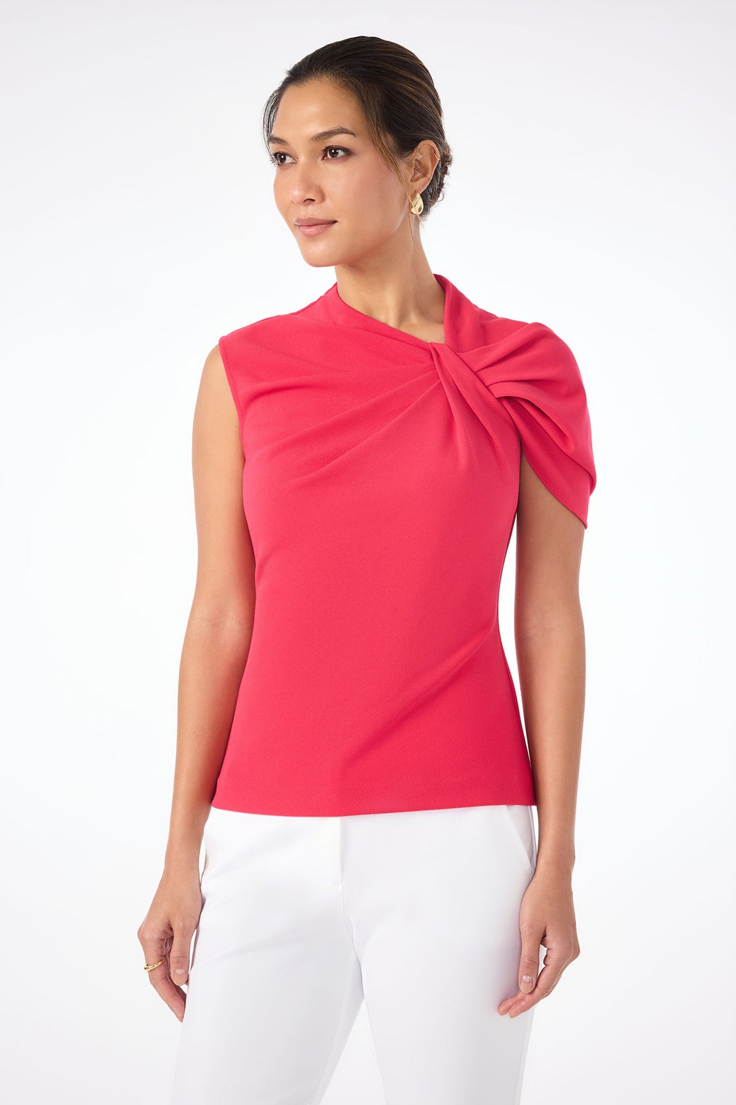 Trina Turk Keshi Short-Sleeve Twist Top