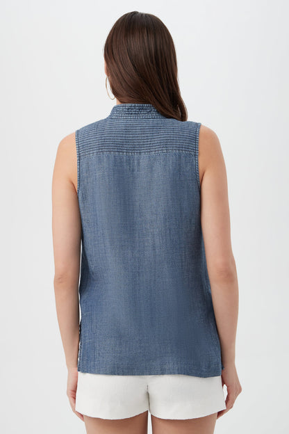 Trina Turk Lacheri Chambray Top