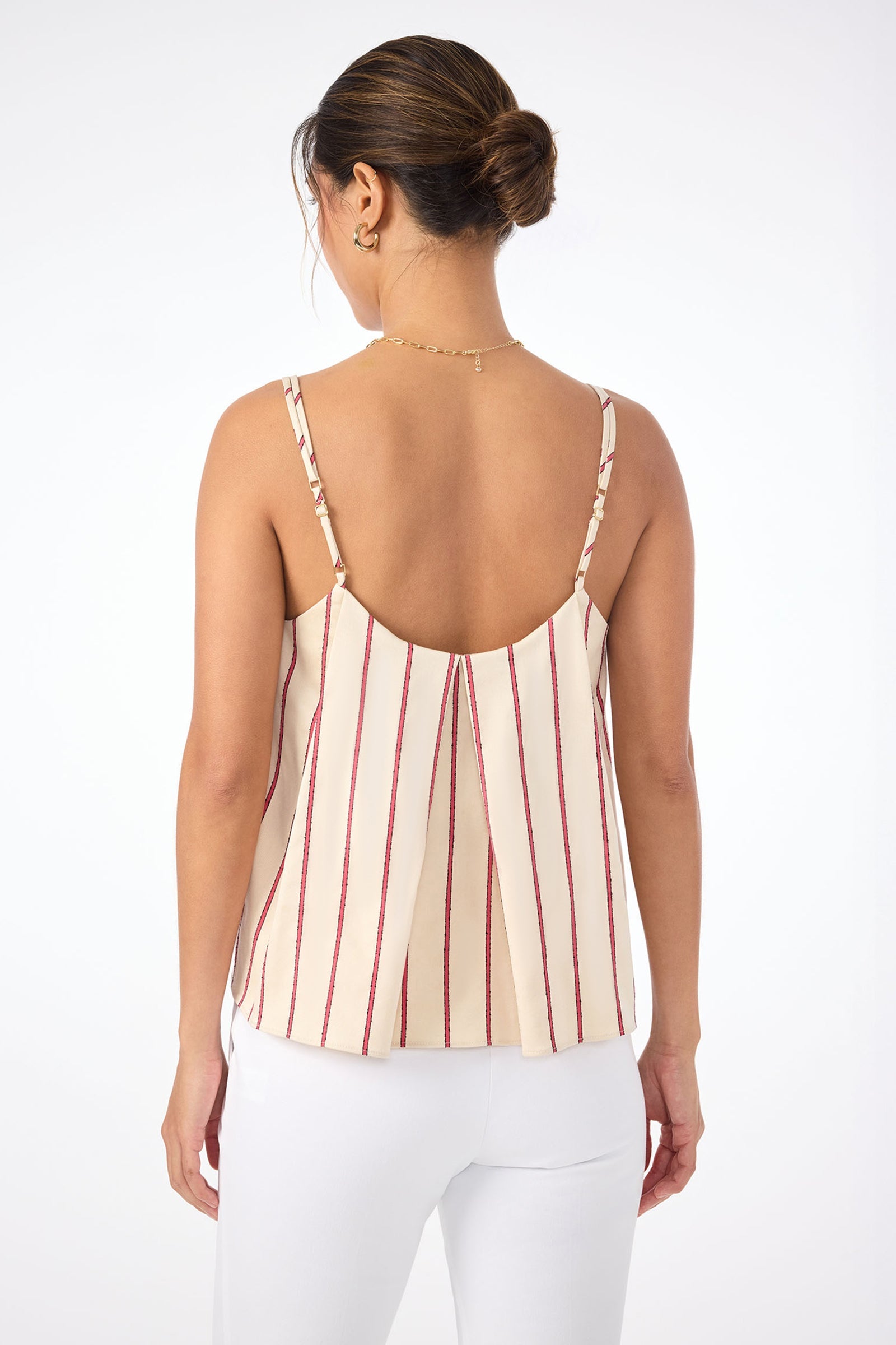 Trina Turk Trouve Sleeveless A-Line Top - Solaire Stripe
